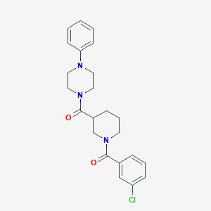1-{[1-(3-Chlorobenzoyl)-3-piperidinyl]carbonyl}-4-phenylpiperazine