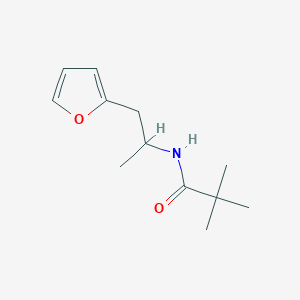 molecular formula C12H19NO2 B2472616 N-(1-(furan-2-yl)propan-2-yl)pivalamide CAS No. 1210193-14-8