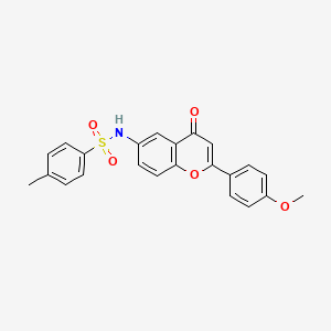 molecular formula C23H19NO5S B2472629 N-[2-(4-methoxyphenyl)-4-oxo-4H-chromen-6-yl]-4-methylbenzenesulfonamide CAS No. 923165-39-3
