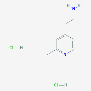 molecular formula C8H14Cl2N2 B2472634 [2-(2-Methyl-4-pyridinyl)ethyl]amine dihydrochloride CAS No. 1206158-47-5