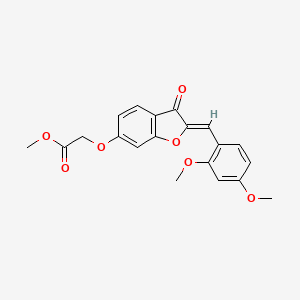 (Z)-methyl 2-((2-(2,4-dimethoxybenzylidene)-3-oxo-2,3-dihydrobenzofuran-6-yl)oxy)acetate