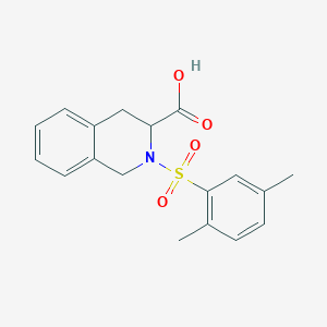 2-(2,5-Dimethylbenzenesulfonyl)-1,2,3,4-tetrahydroisoquinoline-3-carboxylic acid