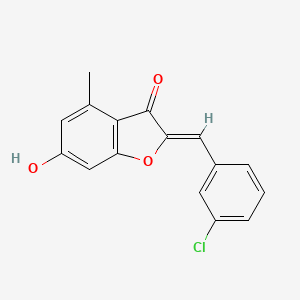 2-[(3-Chlorophenyl)methylene]-6-hydroxy-4-methylbenzo[b]furan-3-one