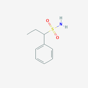 molecular formula C9H13NO2S B2472662 1-Phenylpropane-1-sulfonamide CAS No. 1247494-45-6