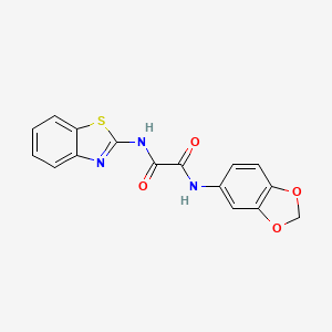 N1-(benzo[d][1,3]dioxol-5-yl)-N2-(benzo[d]thiazol-2-yl)oxalamide