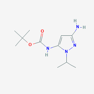 Tert-butyl N-(5-amino-2-propan-2-ylpyrazol-3-yl)carbamate