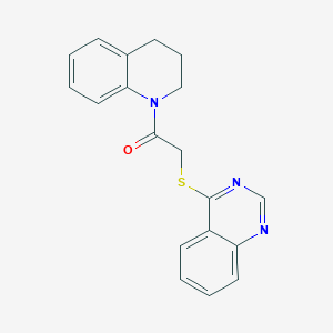 molecular formula C19H17N3OS B2472676 1-(3,4-dihydroquinolin-1(2H)-yl)-2-(quinazolin-4-ylthio)ethanone CAS No. 721901-86-6
