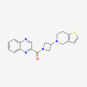 (3-(6,7-dihydrothieno[3,2-c]pyridin-5(4H)-yl)azetidin-1-yl)(quinoxalin-2-yl)methanone