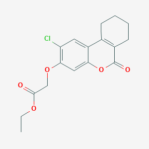Ethyl 2-[(2-chloro-6-oxo-7,8,9,10-tetrahydrobenzo[c]chromen-3-yl)oxy]acetate