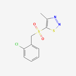 2-Chlorobenzyl 4-methyl-1,2,3-thiadiazol-5-yl sulfone