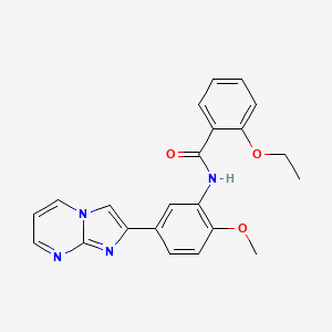 2-ethoxy-N-(5-(imidazo[1,2-a]pyrimidin-2-yl)-2-methoxyphenyl)benzamide