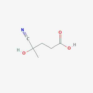molecular formula C6H9NO3 B024727 4-Cyano-4-hydroxyvaleric acid CAS No. 100038-34-4
