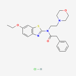 N-(6-ethoxybenzo[d]thiazol-2-yl)-N-(2-morpholinoethyl)-2-phenylacetamide hydrochloride