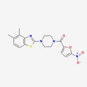 (4-(4,5-Dimethylbenzo[d]thiazol-2-yl)piperazin-1-yl)(5-nitrofuran-2-yl)methanone