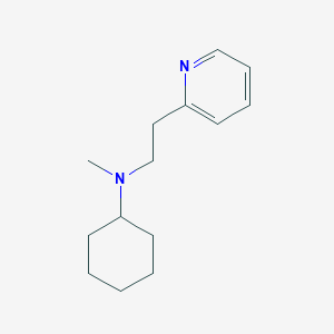 N-methyl-N-[2-(2-pyridinyl)ethyl]cyclohexanamine