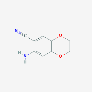 1,4-Benzodioxin-6-carbonitrile, 7-amino-2,3-dihydro-