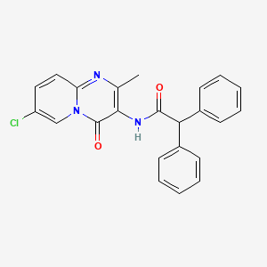 molecular formula C23H18ClN3O2 B2472769 N-(7-chloro-2-methyl-4-oxo-4H-pyrido[1,2-a]pyrimidin-3-yl)-2,2-diphenylacetamide CAS No. 941923-25-7