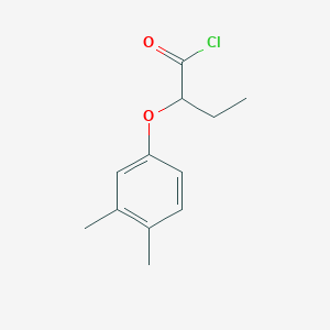 molecular formula C12H15ClO2 B2472778 2-(3,4-二甲基苯氧基)丁酰氯 CAS No. 344884-53-3