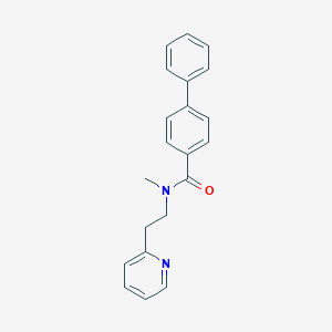 N-methyl-N-[2-(pyridin-2-yl)ethyl]biphenyl-4-carboxamide