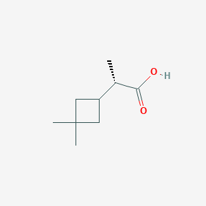 molecular formula C9H16O2 B2472793 (2S)-2-(3,3-Dimethylcyclobutyl)propanoic acid CAS No. 2248202-24-4