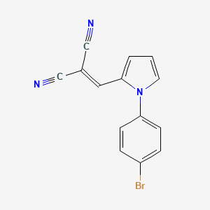 {[1-(4-bromophenyl)-1H-pyrrol-2-yl]methylidene}propanedinitrile