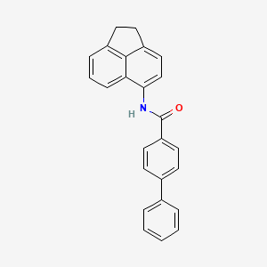 molecular formula C25H19NO B2472799 N-(1,2-dihydroacenaphthylen-5-yl)-[1,1'-biphenyl]-4-carboxamide CAS No. 330677-09-3