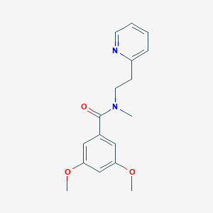 3,5-dimethoxy-N-methyl-N-[2-(2-pyridinyl)ethyl]benzamide