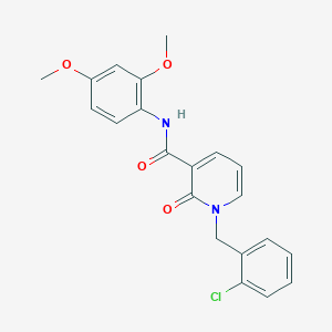 molecular formula C21H19ClN2O4 B2472802 1-(2-chlorobenzyl)-N-(2,4-dimethoxyphenyl)-2-oxo-1,2-dihydropyridine-3-carboxamide CAS No. 946356-60-1