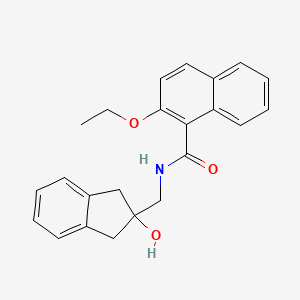 2-ethoxy-N-((2-hydroxy-2,3-dihydro-1H-inden-2-yl)methyl)-1-naphthamide