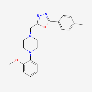 1-(2-Methoxyphenyl)-4-{[5-(4-methylphenyl)-1,3,4-oxadiazol-2-yl]methyl}piperazine