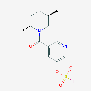 3-[(2R,5R)-2,5-Dimethylpiperidine-1-carbonyl]-5-fluorosulfonyloxypyridine