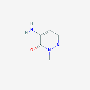 molecular formula C5H7N3O B2472821 4-Amino-2-methylpyridazin-3(2H)-one CAS No. 13563-36-5