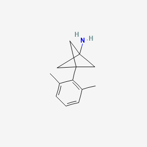 molecular formula C13H17N B2472824 3-(2,6-Dimethylphenyl)bicyclo[1.1.1]pentan-1-amine CAS No. 2287317-73-9