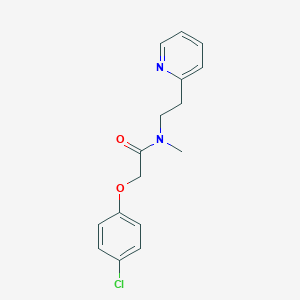 2-(4-chlorophenoxy)-N-methyl-N-[2-(2-pyridinyl)ethyl]acetamide
