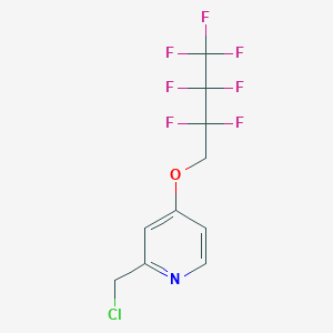 2-(Chloromethyl)-4-(2,2,3,3,4,4,4-heptafluorobutoxy)pyridine