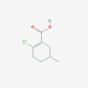 molecular formula C8H11ClO2 B2472837 2-Chloro-5-methylcyclohex-1-ene-1-carboxylic acid CAS No. 90003-14-8