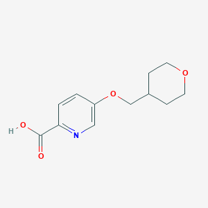 5-(Oxan-4-ylmethoxy)pyridine-2-carboxylic acid