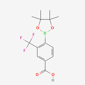 Benzoic acid, 4-(4,4,5,5-tetramethyl-1,3,2-dioxaborolan-2-yl)-3-(trifluoromethyl)-