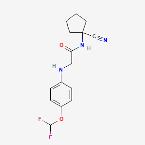 N-(1-cyanocyclopentyl)-2-{[4-(difluoromethoxy)phenyl]amino}acetamide