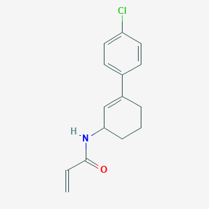 molecular formula C15H16ClNO B2472878 N-[3-(4-Chlorophenyl)cyclohex-2-en-1-yl]prop-2-enamide CAS No. 2411254-63-0