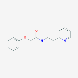 N-methyl-2-phenoxy-N-[2-(2-pyridinyl)ethyl]acetamide