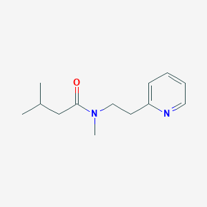 N,3-dimethyl-N-[2-(2-pyridinyl)ethyl]butanamide