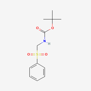 molecular formula C12H17NO4S B2472909 叔丁基((苯磺酰基)甲基)氨基甲酸酯 CAS No. 1242161-32-5
