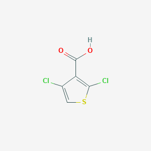 molecular formula C5H2Cl2O2S B2472929 2,4-Dichlorothiophene-3-carboxylic acid CAS No. 1934940-61-0