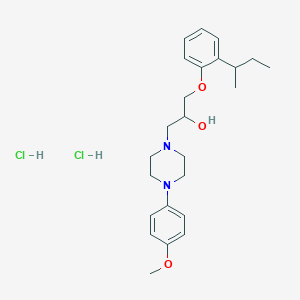 1-(2-(Sec-butyl)phenoxy)-3-(4-(4-methoxyphenyl)piperazin-1-yl)propan-2-ol dihydrochloride