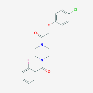 2-(4-Chloro-phenoxy)-1-[4-(2-fluoro-benzoyl)-piperazin-1-yl]-ethanone