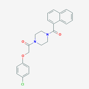 1-[(4-Chlorophenoxy)acetyl]-4-(1-naphthoyl)piperazine