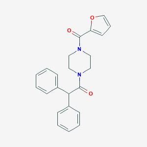 molecular formula C23H22N2O3 B247297 1-(Diphenylacetyl)-4-(2-furoyl)piperazine 