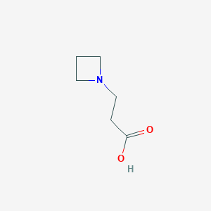 molecular formula C6H11NO2 B2472976 3-(Azetidin-1-yl)propanoic acid CAS No. 2102410-37-5; 99102-01-9