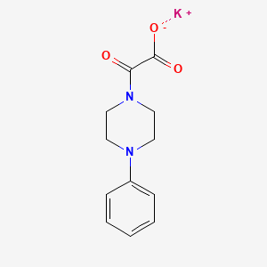 molecular formula C12H13KN2O3 B2473013 Potassium 2-oxo-2-(4-phenylpiperazin-1-yl)acetate CAS No. 1351649-88-1